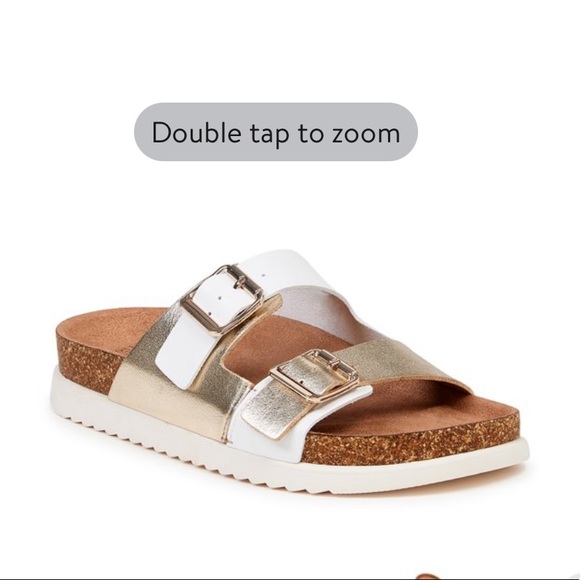 Time and Tru Shoes - Time and Tru Women's Platform Footbed Sandals Size 8